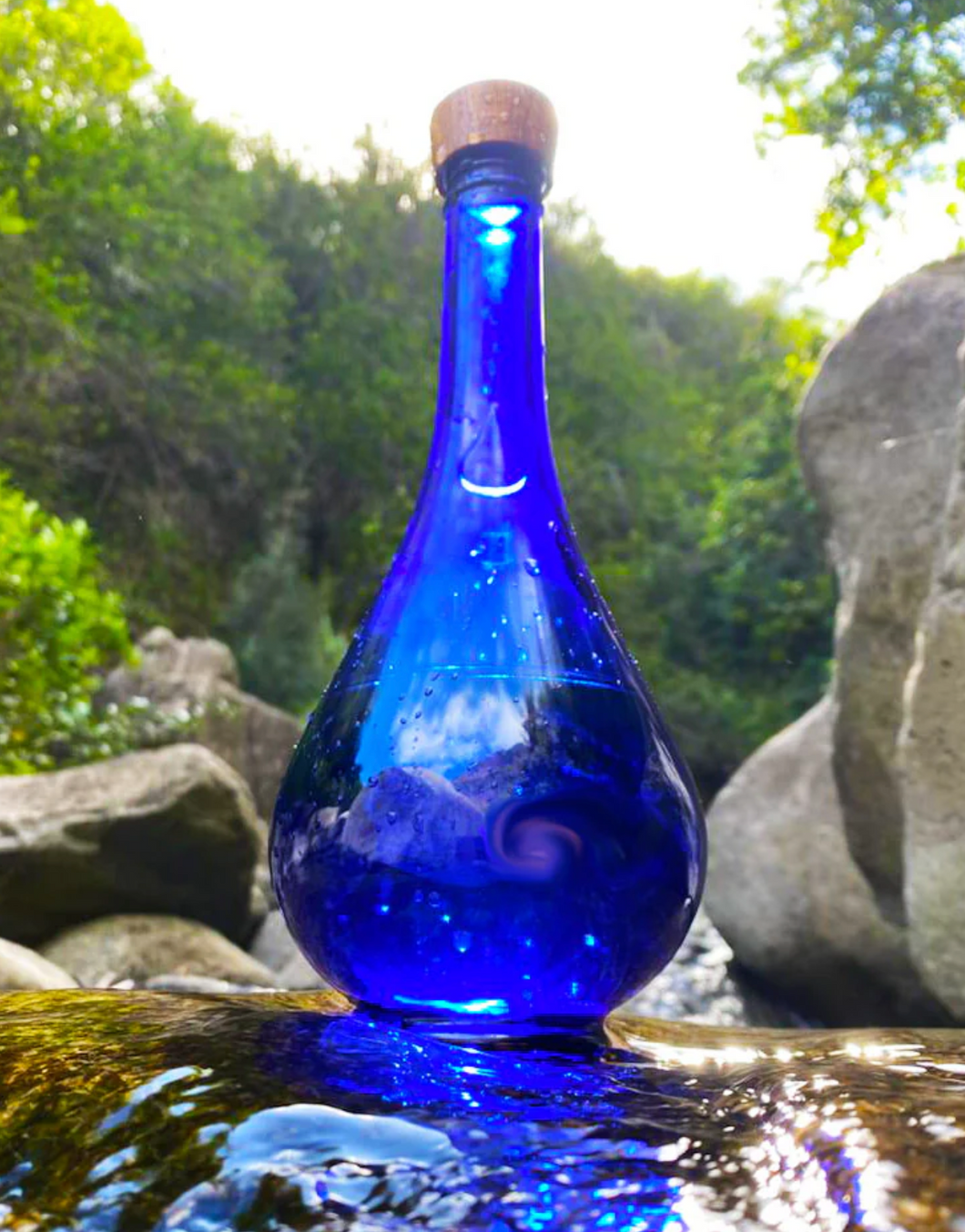 Blue Bottle Love - 750mL Genie Bottle