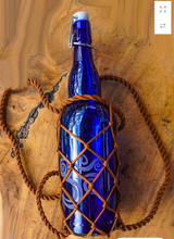 Load image into Gallery viewer, Blue Bottle Love - String Bottle Holder Backpack
